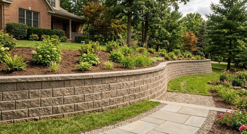 Block Retaining Wall Installation in Sonoma County, CA