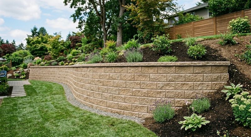 Block Retaining Wall Installation in Volusia County, FL