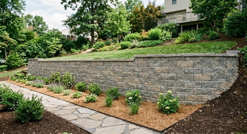 Block Retaining Wall Installation in Santa Rosa, CA
