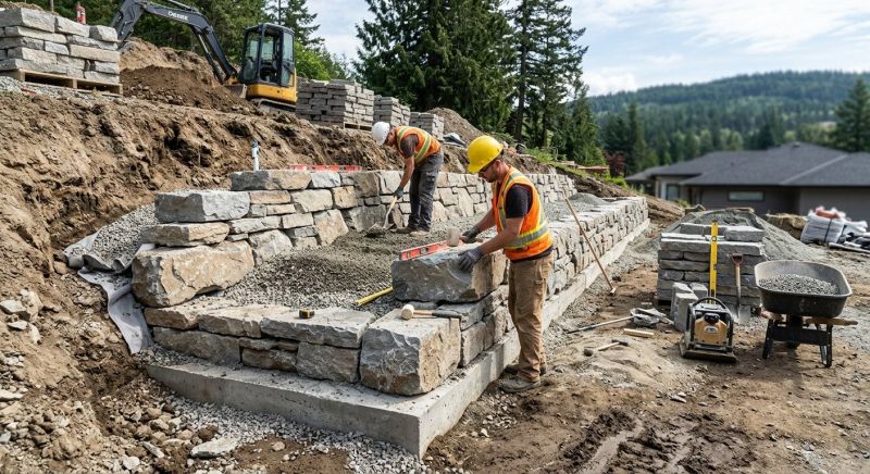Landscape Wall Construction in Tampa, FL