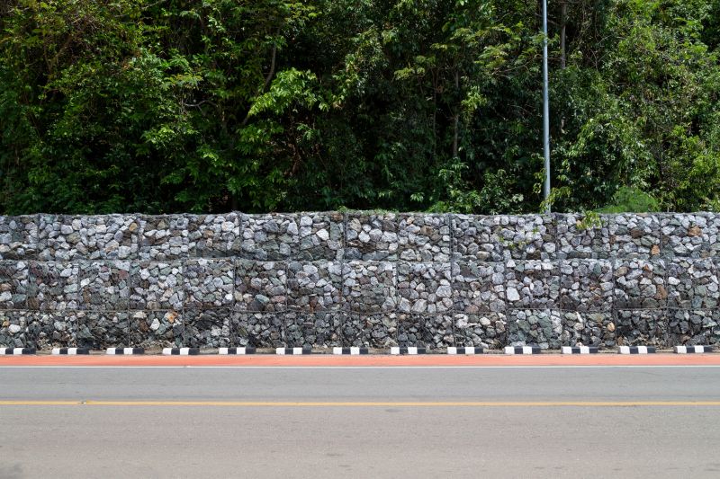 Stacked Stone Retaining Wall