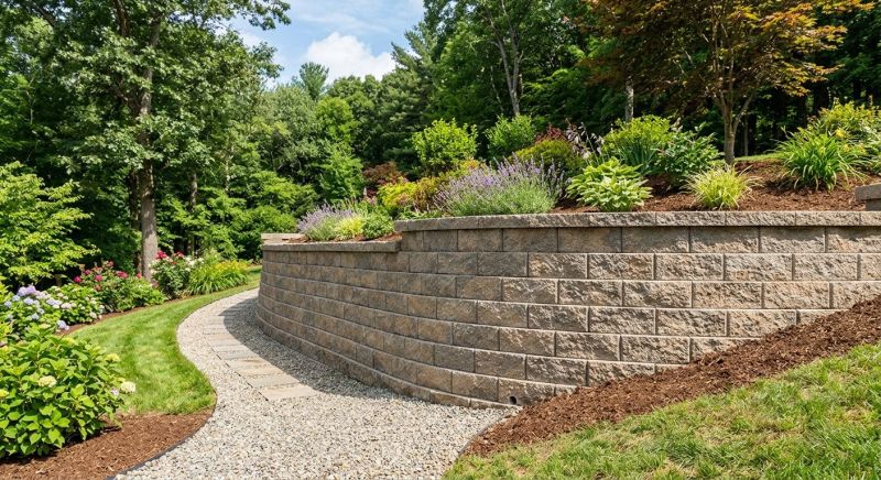 Retaining Wall Installation in Rockwall, TX
